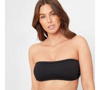 Be You Textured Bandeau Bikini Top Noir 22 (4XL) Female
