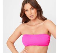 Be You Textured Bandeau Bikini Top Rose vif 8 (XS) Female