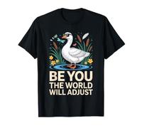 Be You The World Will Adjust Canard Pond Cattails T-Shirt