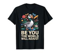 Be You The World Will Adjust Canard Pond Cattails T-Shirt Graphique avec Valeur