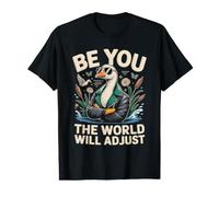 Be You The World Will Adjust Canard Pond Cattails T-Shirt Graphique avec Valeur