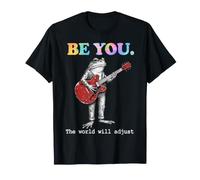 Be You The World Will Adjust Frog Playing Guitar T-Shirt