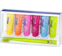 Be You Toothpaste Tasting Set (6 X 10ml)Gentle Enzyme Whitening & Fresh BreathCs 5460 Ultra-Soft ToothbrushVegan,Sls Free