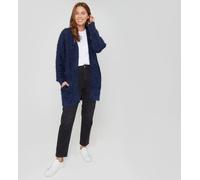 Be You Women's Beyou Fluffy Cardigan MARINE 20-22 (XL) Female