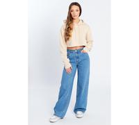 Be You You Crop Hoodie Ld Crème 24-26 (XXL Female