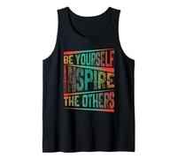 Be Yourself Inspire The Others Typographie de Motivation Débardeur