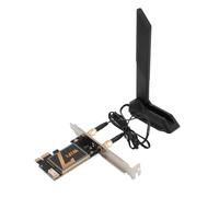 BE200NGW 8774Mbps PCIe Carte À Trois Bandes Adaptateur avec Antenne Pliable 12DB pour Une Connectivité De Bureau Supérieure Double Bande Simultanée Réception Haute Performance Antenne Ajustable 12DB