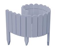 be4nature Bordure de Jardin Bois Flexible 20 x 100 cm Argent imprégné Bordure de Parterre Rouleau clôture décorative palissade Bordure de pelouse