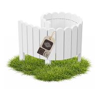 be4nature Bordure de Jardin Bois Flexible 20 x 100 cm Blanc Alpin imprégné Bordure de Parterre Rouleau clôture décorative palissade Bordure de pelouse