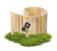 be4nature Bordure de Jardin Bois Flexible 20 x 100 cm Brun Clair imprégné Bordure de Parterre Rouleau clôture décorative palissade Bordure de pelouse