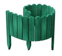 be4nature Bordure de Jardin Bois Flexible 20 x 100 cm Vert foncé imprégné Bordure de Parterre Rouleau clôture décorative palissade Bordure de pelouse