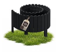 be4nature Bordure de Jardin Bois Flexible 30 x 200 cm Noir imprégné Bordure de Parterre Rouleau clôture décorative palissade Bordure de pelouse