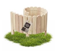 be4nature Bordure de Jardin Bois Flexible 40 x 100 cm Beige Non traité Bordure de Parterre Rouleau clôture décorative palissade Bordure de pelouse