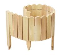 be4nature Bordure de Jardin Bois Flexible 40 x 100 cm Brun Clair imprégné Bordure de Parterre Rouleau clôture décorative palissade Bordure de pelouse