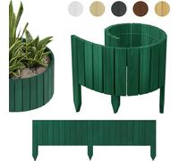 be4nature Rolborder clôture de jardin 100 x 20 cm Vert foncé - Bordure en pin imprégné - Petite clôture de jardin avant, palissade