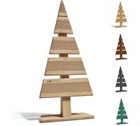 be4nature Sapin de Noël en bois Hauteur 60 cm Largeur du pied 27 cm Sapin de Noël alternatif Décoration de Noël Sapins en bois Plus petits Non traités