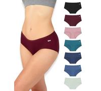 Bea 7pk Mid Waist Bamboo Brief, Assorti (7 unités), L Women's