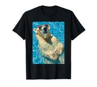 Bea Polaire drôle avec Lunettes de Soleil Cool été Animal Natation T-Shirt