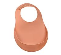 BEABA 2 Pack Waterproof Silicone Baby Bibs, Adjustable Neck Warmer
