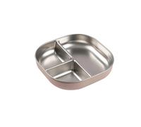 Beaba - Assiette compartimentée inox - Barbe à papa
