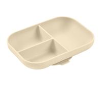 Assiette compartimentée bébé silicone Argile