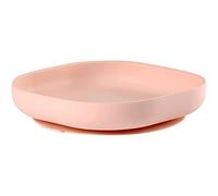 BEABA Assiette enfant ventouse silicone rose 6 m+