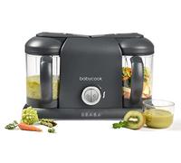 BÉABA, Babycook Duo, Robot Bébé 4 en 1 Mixeur-Cuiseur, Cuisson Vapeur rapide 15min, Diversification alimentaire, Petits pots bébé maison, Contenance XXL 2200 ml, Dark Grey