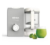 BEABA, Babycook Express, Robot Bébé 4 en 1 Mixeur-Cuiseur, Cuisson Express 15min, Mixage sur-mesure, Cuisson Vapeur Douce et Saine, Décongélation, Texture Homogène, Capacité 1 250 ml, Gris Velours