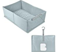 BÉABA - Baignoire Pliable bébé Des la Naissance - Ultra Compacte - Baignoire Pop Up Camele'o, Bleu