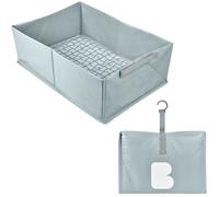 BÉABA, Baignoire Pliable bébé, Ultra Compacte, Design et tendance, Rangement Pratique, Encombrement minimal, Facile d'utilisation, Baignoire Pop Up Camele'o, Bleu