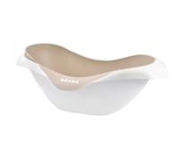 BÉABA, Baignoire pour Bébé, Antidérapante et Confort, Made in France, Matière Souple et Douce, Multifonction, Ergonomique, Bouchon de vidange, Camélé'O, Terre d'argile