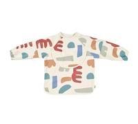 BÉABA Bavoir Bébé - Bavoir Récupérateur, Évolutif, Imperméable, Élastique, Manches Longues Détachables, Poche de Récupération, Facile à Nettoyer, Idéal Maternelle, Playful