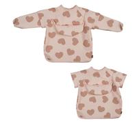 BEABA, Bavoir bébé, Ideal Maternelle, Imperméable, Manches longues Détachables, Poche de récupération, Facile à nettoyer, Evolutif, Big Love
