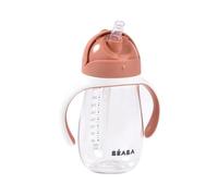 BEABA - Tasse d'apprentissage avec paille 300 ml Terracotta