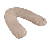 BÉABA, Big Flopsy, Coussin Allaitement/Grossesse, Oreiller Maternité, Multifonctions, Convient pour Dormir/Allaiter, Soutien, Détente et Confort Optimal, Nuit Apaisée, Fleur de Coton, Oekotex, Argile