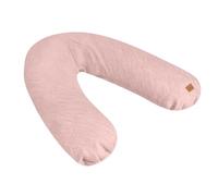 BEABA, Big Flopsy, Coussin Allaitement/Grossesse, Oreiller Maternité, Multifonctions, Convient pour Dormir/Allaiter, Soutien, Hypoallergénique, Détente, Confort Optimal, Nuit Apaisée,Lin,Oekotex,Rose