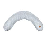 BÉABA - Big Flopsy™ - Coussin de grossesse et d'allaitement - Fleur de coton® - Gris Chiné, 180 cm