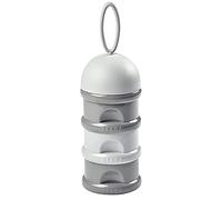 Béaba Boîte doseuse de lait empilable – 100% hermétique, 3 compartiments – Gris (Light Mist)