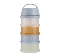 BÉABA, Boite doseuse de Lait en Poudre Empilable, 100% Hermétique, 4 Compartiments, Made in France, Grande contenance, Usage Evolutif, Facile à transporter, Galet Transclucide