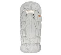 BÉABA, Chancelière Poussette Bébé, 100% Imperméable, Coupe-Vent, Double Polaire Ultra Chaude, TOG 6, Passage Harnais 3 et 5 Points, Capuche Couvrante, Fermeture Zip, 6-24 Mois, Gris Chiné