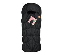 BEABA Chancelière Universerselle Hiver, Compatible Nacelle/Pousette, Intérieur Double Polaire, Ouverture totale, Imperméable, Coupe-vent, Respirant, Passage Harnais Dos, High Protect, 6-24 Mois, Noir