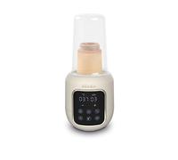 BÉABA Chauffe-biberon et stérilisateur multi-lait - Chauffe le lait maternel et la formule, 5 fonctions : bain d'eau, nourriture pour bébé, décongélation, mode rapide, stérilisation - Argile colorée