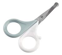 BÉABA, Ciseaux ongles bébé/enfant, Soin des ongles, Avec embout arrondis, Green Blue