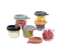 Béaba Coffret 6 portions en verre 150 ml - Sunrise color mix