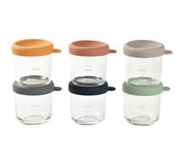 Beaba - Coffret 6 portions verre Sunrise color mix - 250 ml