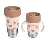 Beaba - Coffret Mini & me 2 tasses inox Click & drink BigLove