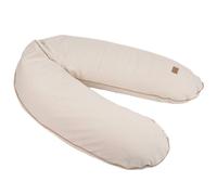Béaba Coussin de Grossesse et Allaitement XXL 180 cm, Multifonctions Maternité, Soutien Corps Entier, Microbilles Silencieuses, Déhoussable et Lavable, OEKOTEX, French Terry, Amande