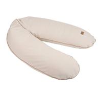 BEABA Coussin de Grossesse et Allaitement XXL 180 cm, Multifonctions Maternité, Soutien Corps Entier, Microbilles Silencieuses, Déhoussable et Lavable, OEKOTEX, French Terry, Amande