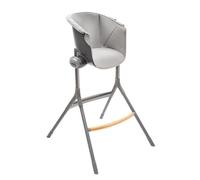 Béaba Coussin Junior pour chaise haute Up & Down – Ergonomique, déperlant, gris, dès 3 ans