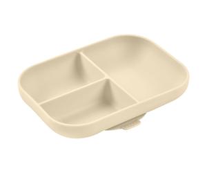 Beaba Divided Silicone Plate assiette à compartiments avec ventouse Clay 1 pcs